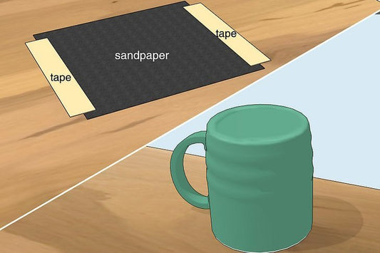 Home knife sharpening tips 3: Use mugs or sandpaper to sharpen knives